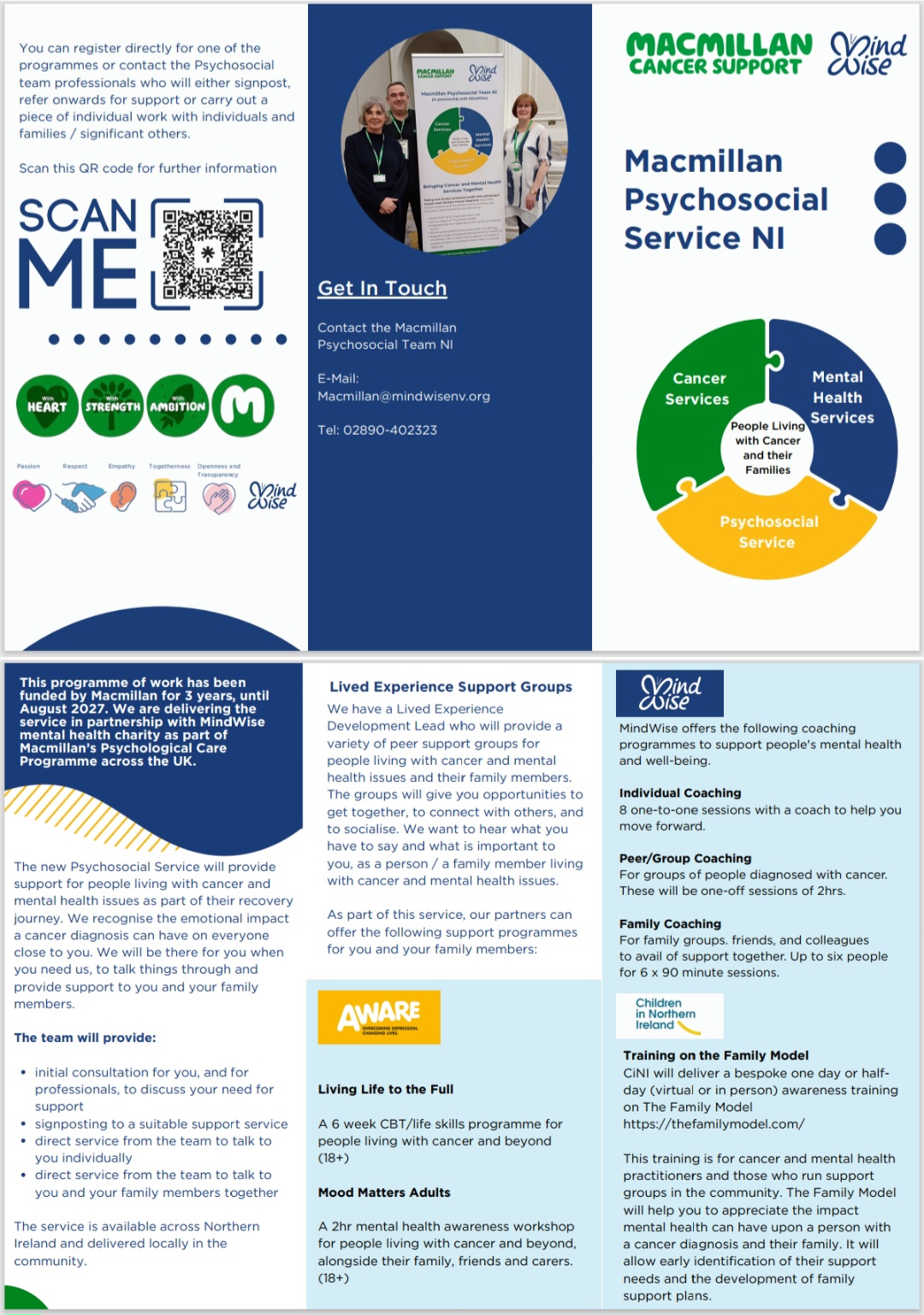 Macmillan Services leaflet